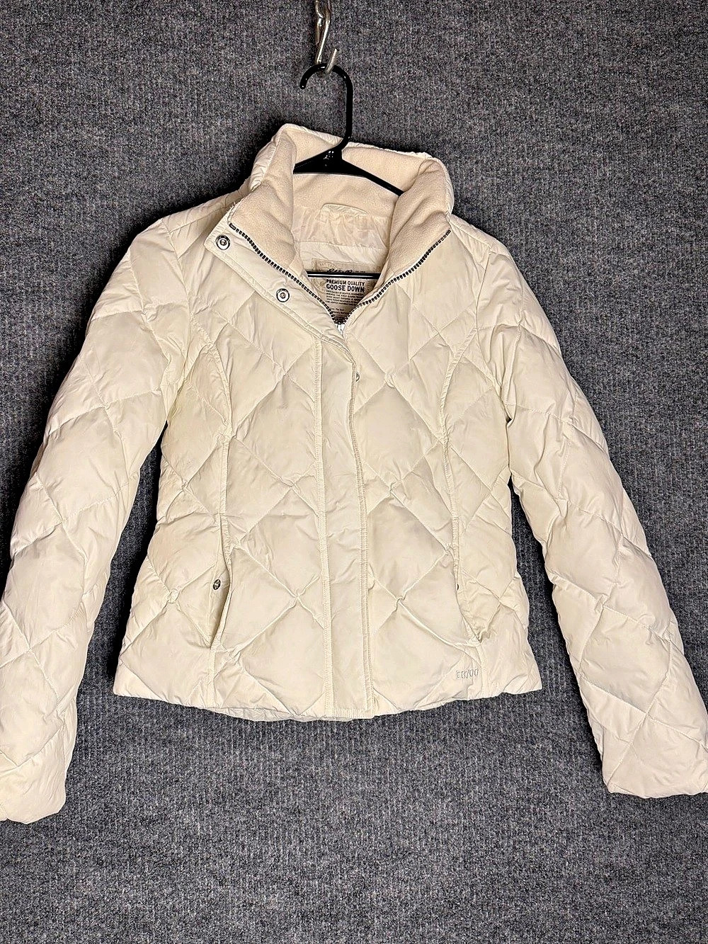 Eddie Bauer EB700 Premium Quality Goose Down Puffer Jacket - White Size XS